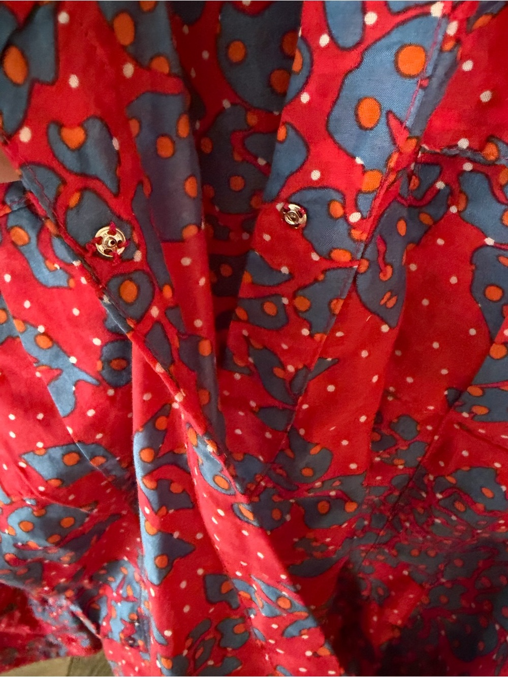 Diane von Furstenberg DVF Silk Cotton Floral Wrap Dress – Size Large - Picture 3 of 8